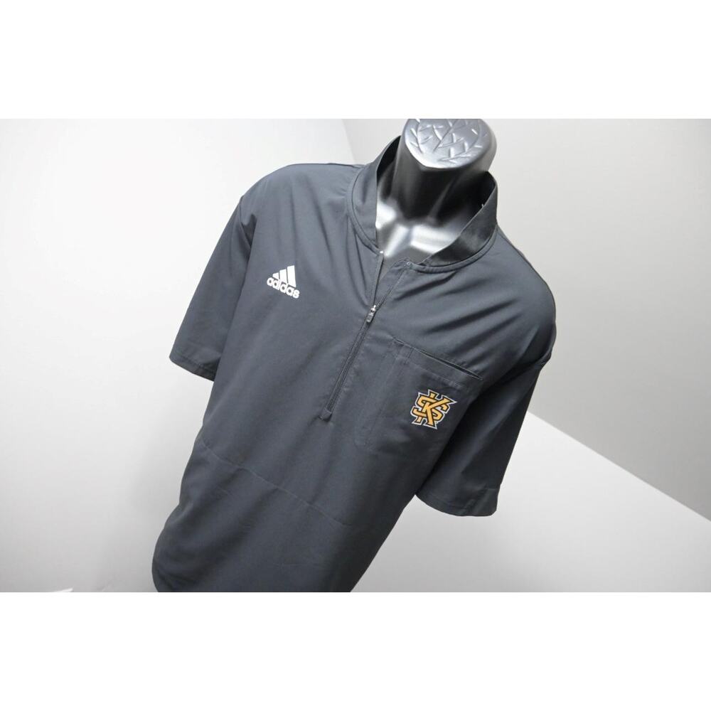 Adidas Windbreaker Golf Over Shirt AeroReady 1/4 Zip KSU Kennesaw State Owls XL
